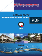 Manual Mutu Perencanaan Dan Penganggaran