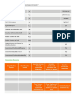 Basic Data: Model For Performance Test Record Sheet