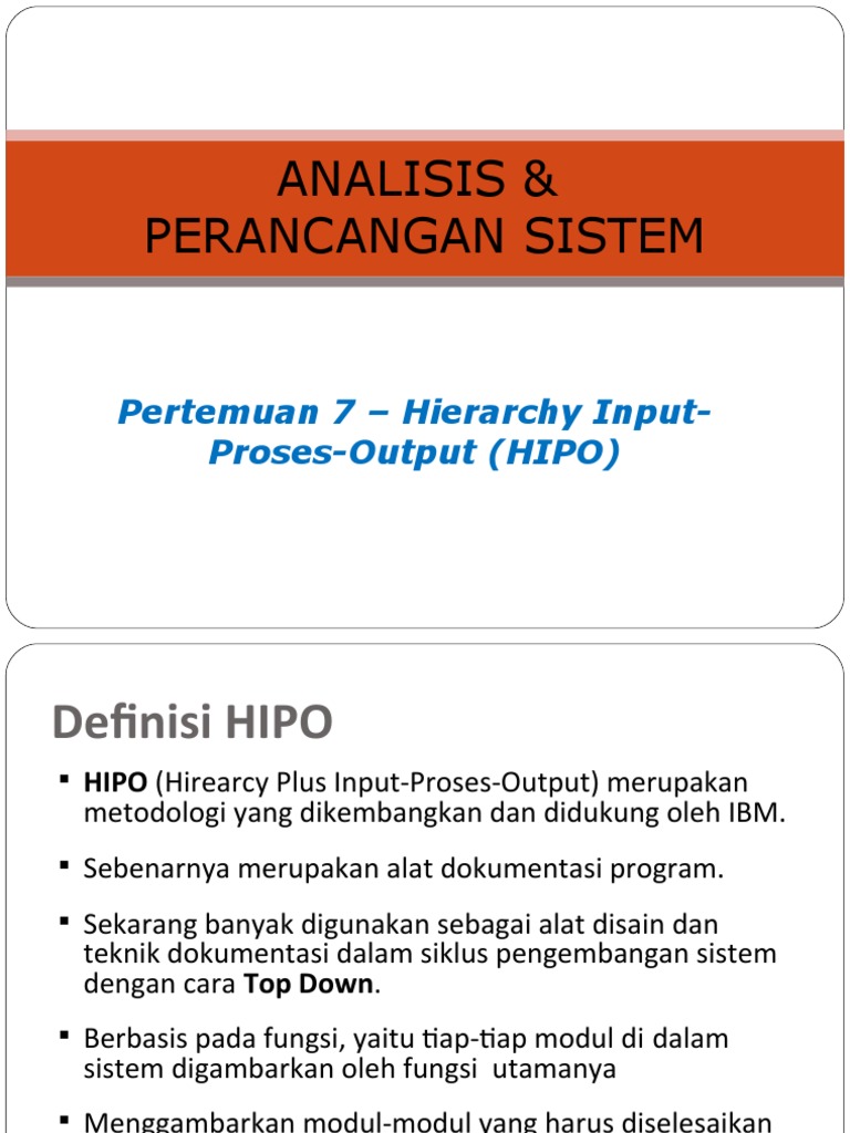 APS 7 - HIPO (Hierarchy Input-Proses-Output) | PDF
