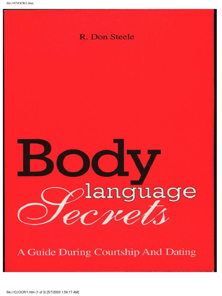 Body Language Secrets A Guide During Courtship and Dating