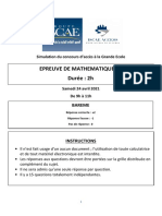 Epreuve Maths II