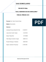 Gas Domiciliario: Proyecto Final "Proyeccion de La Demanda de Gas Domiciliario " para El Periodo 2016