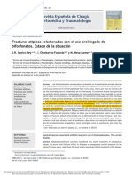 Fracturas Atípicas Relacionadas Con El Uso Prolongado de Bifosfonato Estado de La Situación