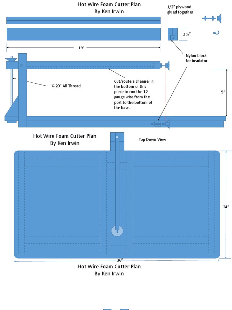 Foam Cutter Plans PDF Electric Power