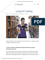 10 Tips For Acing SAT Reading - SAT Reading Strategies & Tips