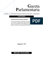 Aceta Arlamentaria: Anexo VI