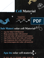 Solar Cell Material: Bahan, Penemu, dan Kegunaannya