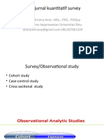 Kritik Jurnal Kuantitatif Survey: Ns. Yufitriana Amir., MSC., PHD., Fisqua Dosen Ilmu Keperawatan Universitas Riau