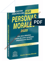 APLICACIÓN PRÁCTICA DEL ISR PERSONAS MORALES 2020