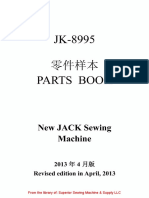 New JACK Sewing Machine: 2013 4 Revised Edition in April, 2013