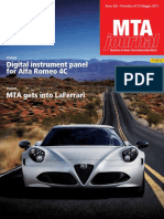 Digital instrument panel for Alfa Romeo 4C MTA 