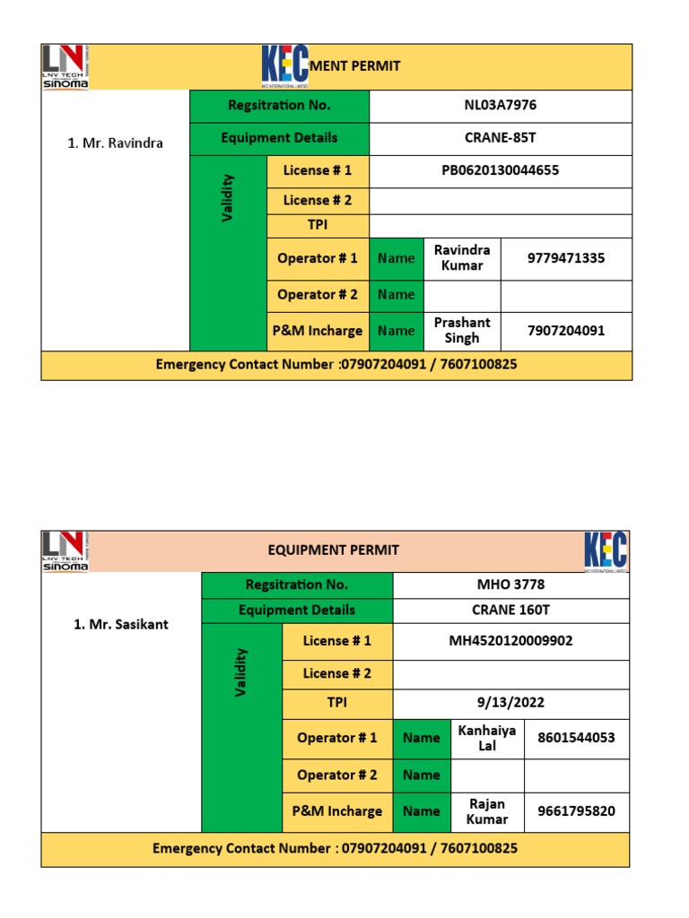 Equipment Permit PDF