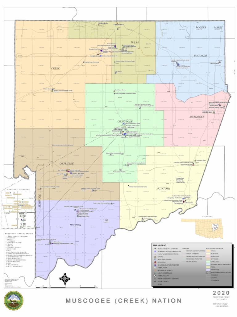 Muscogee Creek Nation Map 2020 PDF