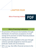 Chapter Four: Micro-Financing Institutions