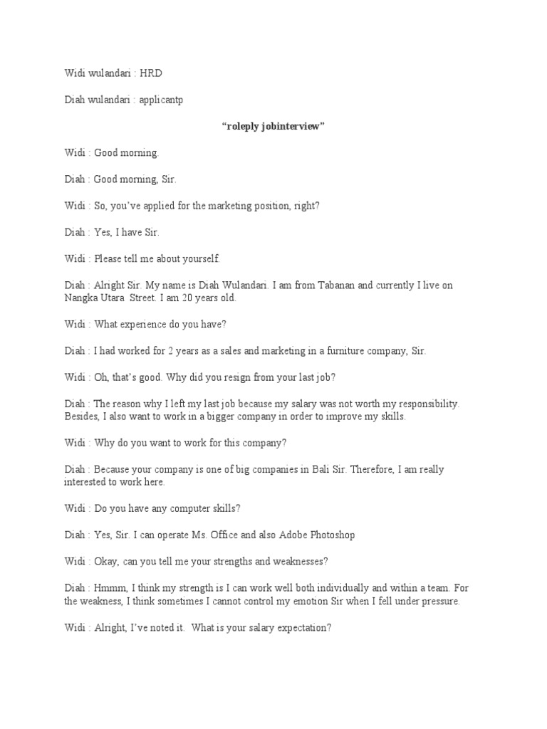 B.ing Interview | PDF