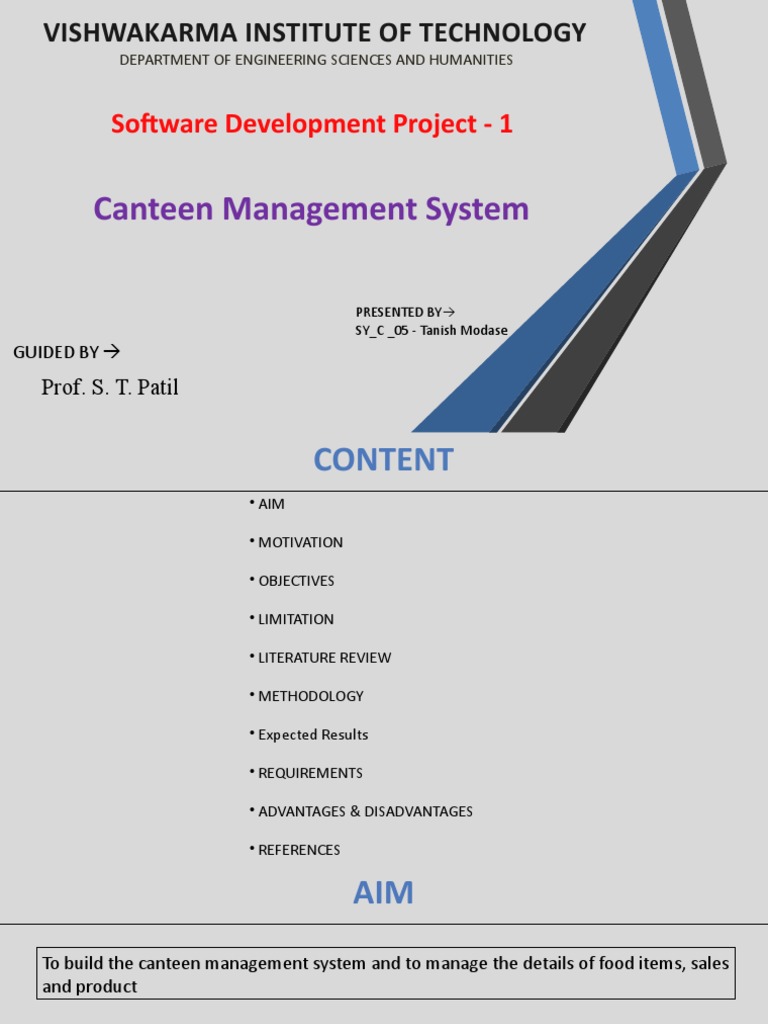 Canteen Management System Overview | PDF | Application Software ...