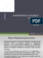 Engineering Economics: Huma Fawad Hitec, Taxila FALL 2021