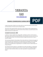 Vedanta IAS: Famine Commissions During British Period