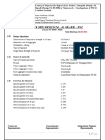 Concrete Mix Design M - 45 Grade - PSC: Client Engineer