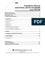 Install FE-700 Echo Sounder