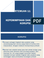 Pertemuan 11 Kepemimpinan Dan Korupsi