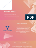 Voltas Limited: Annual Report Analysis For The Years 2019-2021 Company Taken As Comparison - Johnson Controls - Hitachi