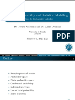 DSC6132: Probability and Statistical Modelling