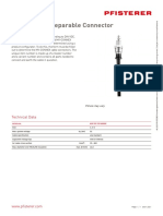 MV-CONNEX Separable Connector: Technical Data