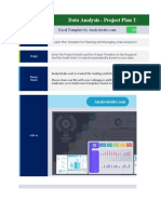 Data Analysis Project Plan Template