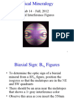 Lab 14 - Fall, 2012 Biaxial Interference Figures