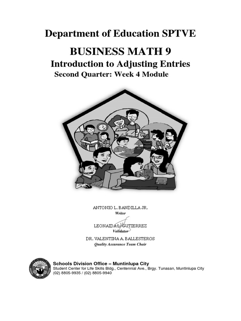 Business Math 9: Department of Education SPTVE | PDF | Deferral | Expense