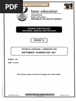 Physical Science Grade 12 Trial 2021 P2 and Memo