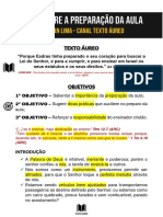 Dicas Sobre A Preparação Da Aula - Ev Alan Lima - Canal Texto Áureo