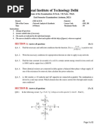 EEL 201 - ES - Question Paper NIT DELHI