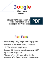 Alex Herta Group 1:: To Use The Google Search Engine To Obtain Information About (As A Person) On The World Wide Web