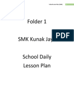 Folder 1 SMK Kunak Jaya School Daily Lesson Plan