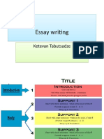 Essay Writing Essay Writing: Ketevan Tabutsadze Ketevan Tabutsadze