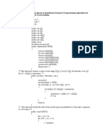 Implement Dynamic Programming for Optimal Binary Search Tree Problem