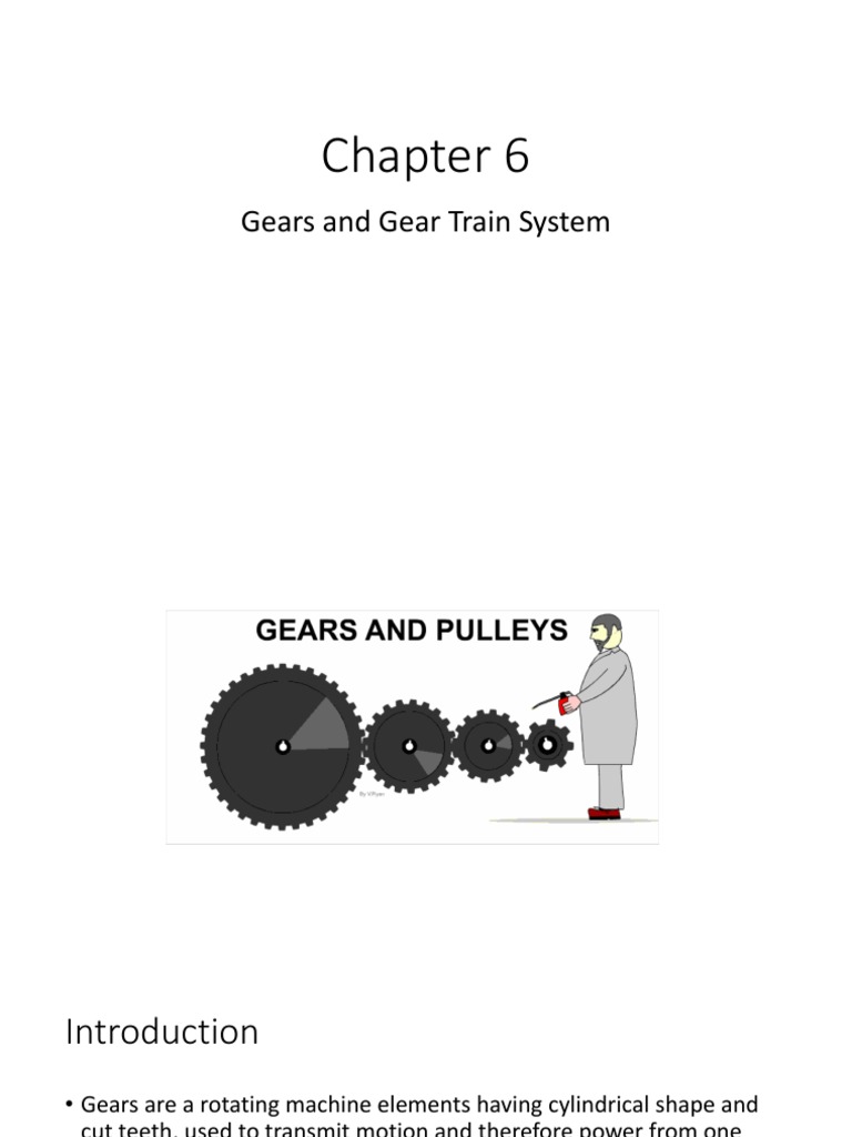 Gears and Gear Train System PDF Gear Machines