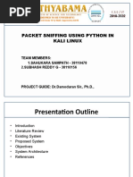 Sathyabama: Packet Sniffing Using Python in Kali Linux