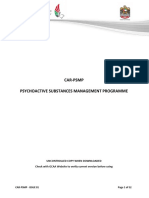 Gcaa Car-Psmp - Psychoactive Substances Management Programme - Issue 01