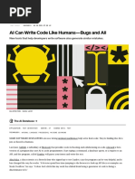 AI Can Write Code Like Humans-Bugs and All - WIRED