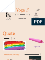 Yoga : - Sumedha Pant