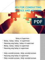 Guidelines in The Conduct of Justice and Healing