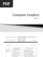 Computer Graphics: Unit 2