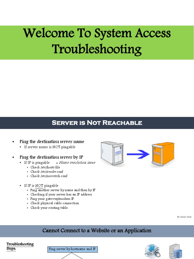 Server Connection Troubleshooting Guide | PDF | Port (Computer ...