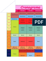 Cronograma Semanal