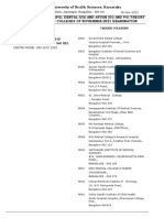 Ayush (Ug and PG) Theory Centres and Tagged Colleges of November-2021 Examination