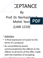 Acceptance: by Prof. Dr. Norhashimah Mohd. Yasin (LAW 1210)