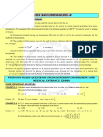 Units and Dimensions II